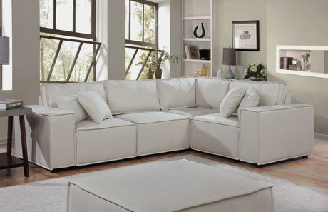 Melrose - Modular Sectional Sofa With Ottoman - Furniture Home Direct