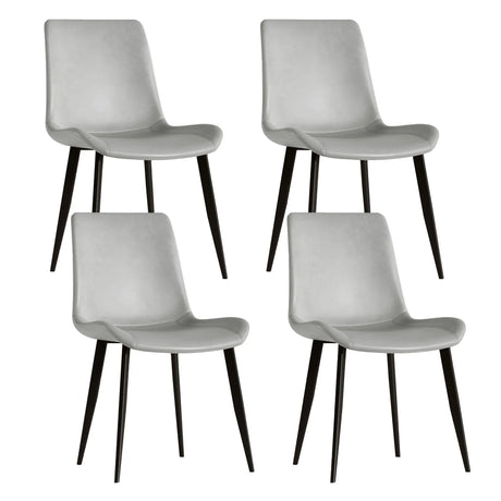 Modern Dining Chair With Carbon Steel Legs