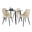 Clara Giovani - 5 Piece Contemporary Dining Set - Furniture Home Direct