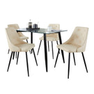 Clara Giovani - 5 Piece Contemporary Dining Set - Furniture Home Direct