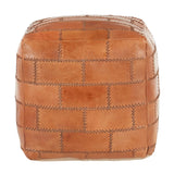 Cobbler - Industrial Pouf - Brown - Furniture Home Direct