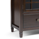 Connaught - Tall Storage Cabinet - Dark Chestnut Brown - Furniture Home Direct