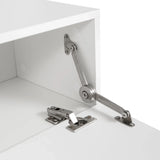 Wall Mounted TV Stand 63 Inch LED Illuminated White - Furniture Home Direct