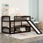 Low Bunk Bed With Slide, Fence And Ladder - Furniture Home Direct
