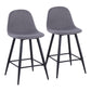 Pebble - Mid Century Casual Comfort Modern Counter Stool (Set of 2) - Furniture Home Direct
