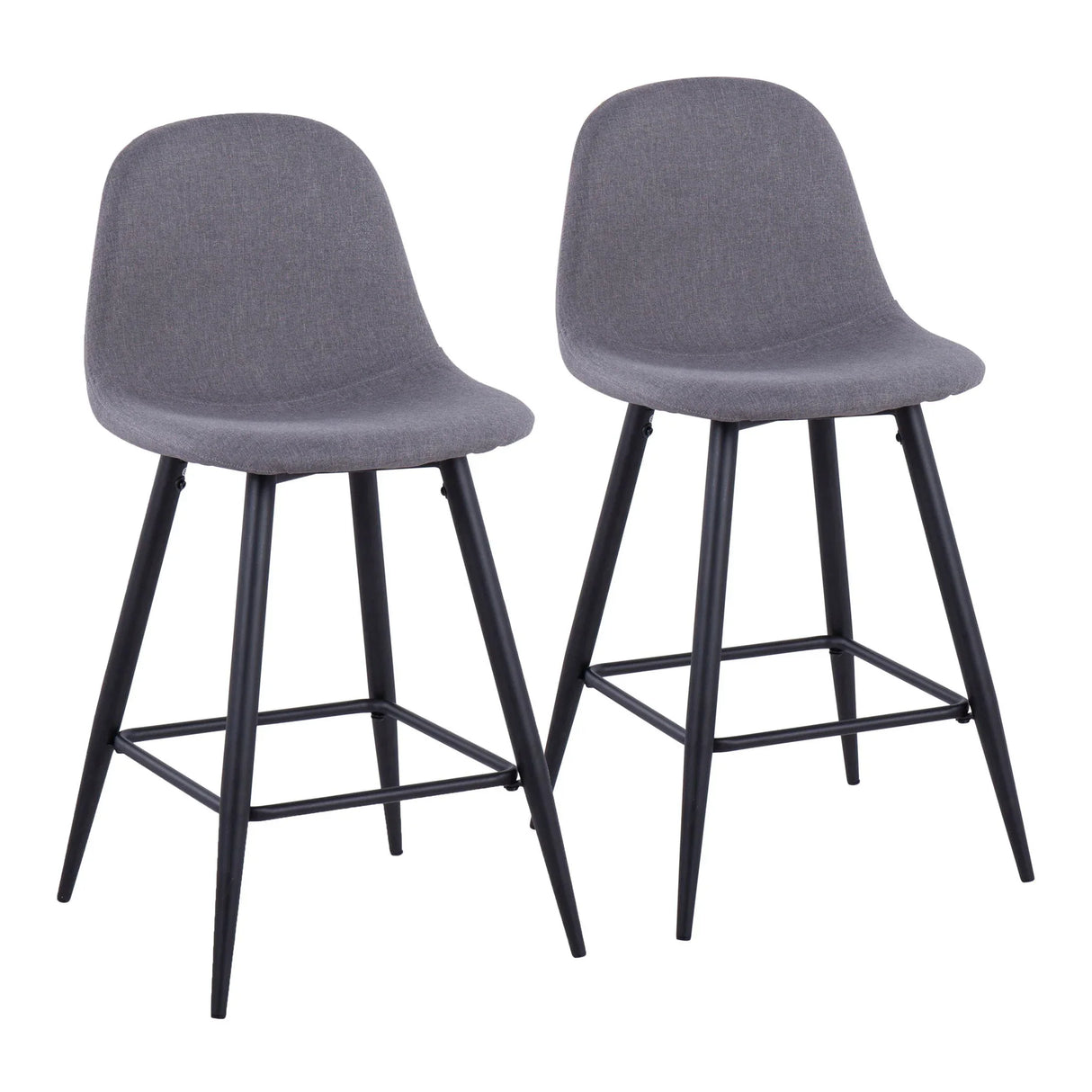 Pebble - Mid Century Casual Comfort Modern Counter Stool (Set of 2) - Furniture Home Direct