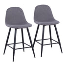 Pebble - Mid Century Casual Comfort Modern Counter Stool (Set of 2) - Furniture Home Direct