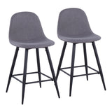 Pebble - Mid Century Casual Comfort Modern Counter Stool (Set of 2) - Furniture Home Direct