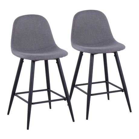 Pebble - Mid Century Casual Comfort Modern Counter Stool (Set of 2) - Furniture Home Direct