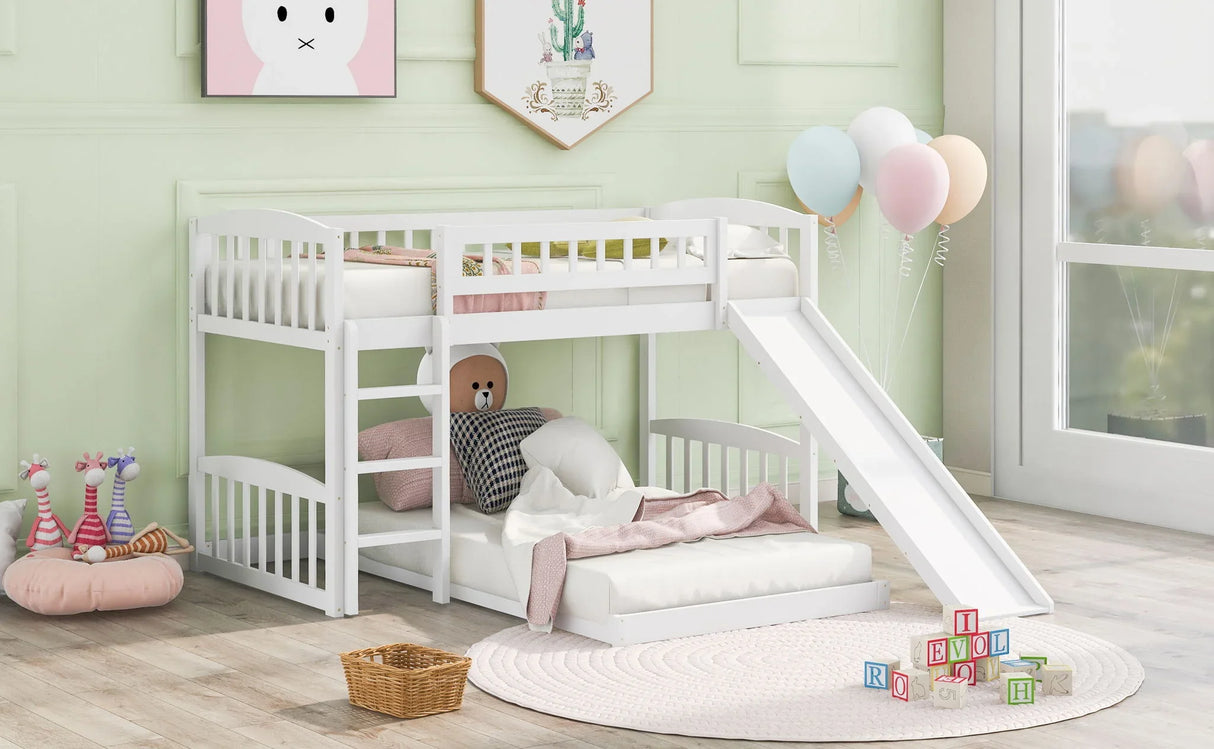 Functional Bunk Bed With Convertible Ladder And Slide - Furniture Home Direct