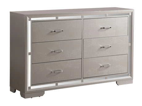 Alana - Dresser - Silver Champagne - Furniture Home Direct