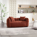 Cozy Beanbag Chair With High Resilience Foam Core For 2 - Furniture Home Direct