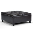 Harrison - Coffee Table Storage Ottoman - Tanners Brown - Furniture Home Direct
