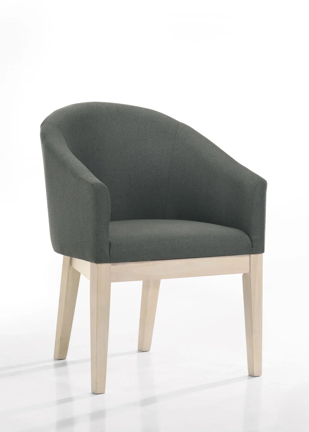 Neroli - Fabric Barrel Accent Chair (Set of 2) - Gray - Furniture Home Direct