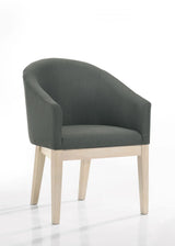Neroli - Fabric Barrel Accent Chair (Set of 2) - Gray - Furniture Home Direct