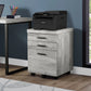 File Cabinet, Rolling Mobile, Storage Drawers, Printer Stand, Office, Contemporary & Modern - Furniture Home Direct