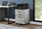 File Cabinet, Rolling Mobile, Storage Drawers, Printer Stand, Office, Contemporary & Modern - Furniture Home Direct