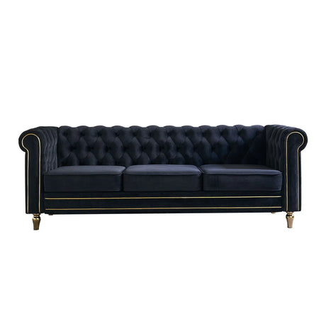 Chesterfield - Velvet Sofa 84.65" For Living Room - Furniture Home Direct