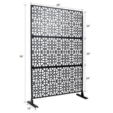 Outdoor & Indoor Metal Freestanding Decorative Privacy Screen - Furniture Home Direct