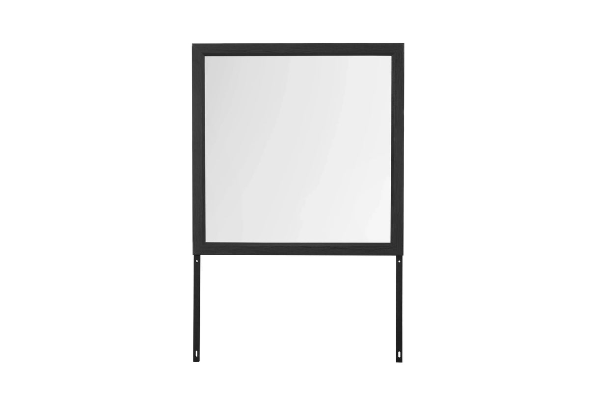 King Bedroom Set With Bed Dresser Mirror Modern Gray - Furniture Home Direct