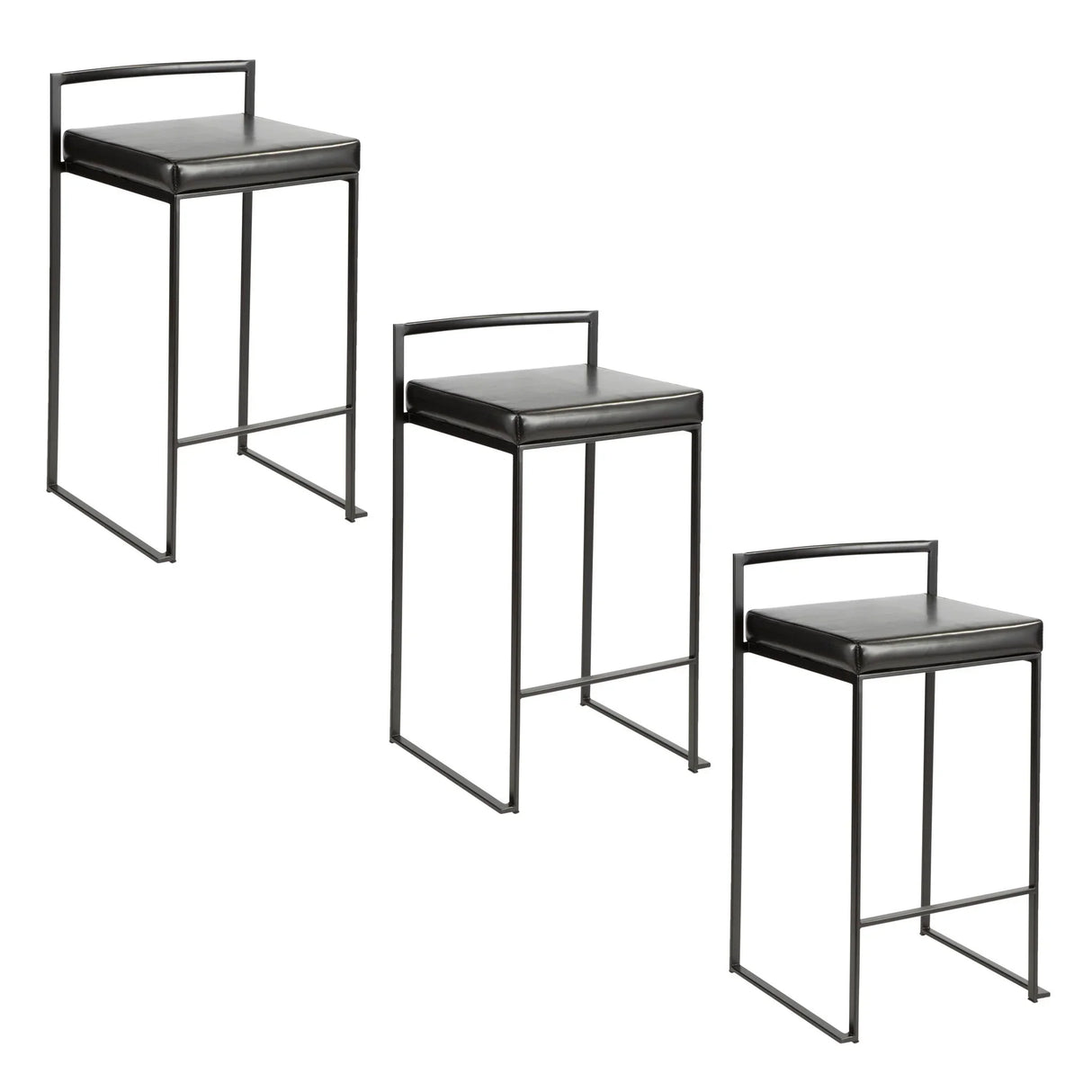 Fuji - Contemporary Style Stackable Counter Stool - Furniture Home Direct