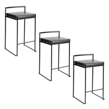 Fuji - Contemporary Style Stackable Counter Stool - Furniture Home Direct