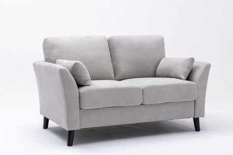Damian - Woven Fabric Loveseat - Furniture Home Direct