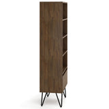 Chase - Tall Bookcase - Rustic Natural Aged Brown - Furniture Home Direct