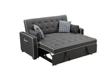 Austin - Modern Sleeper Sofa With 2 USB Charging Ports And 4 Accent Pillows - Gray - Furniture Home Direct
