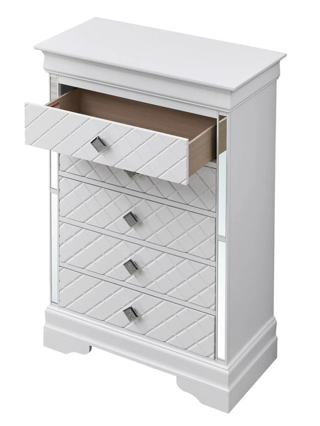 Verona - Stylish Chest - Silver Champagne - Furniture Home Direct