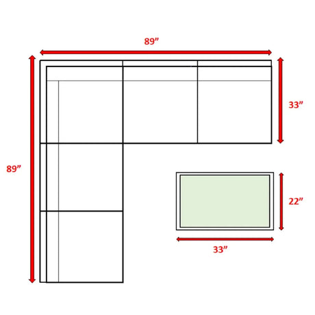 Modular 4 Person Outdoor Seating Group With Cushions - Espresso - Furniture Home Direct