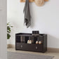 Shoe Entry Bench With Three Shelves, One Drawer With Divided Compartment - Furniture Home Direct