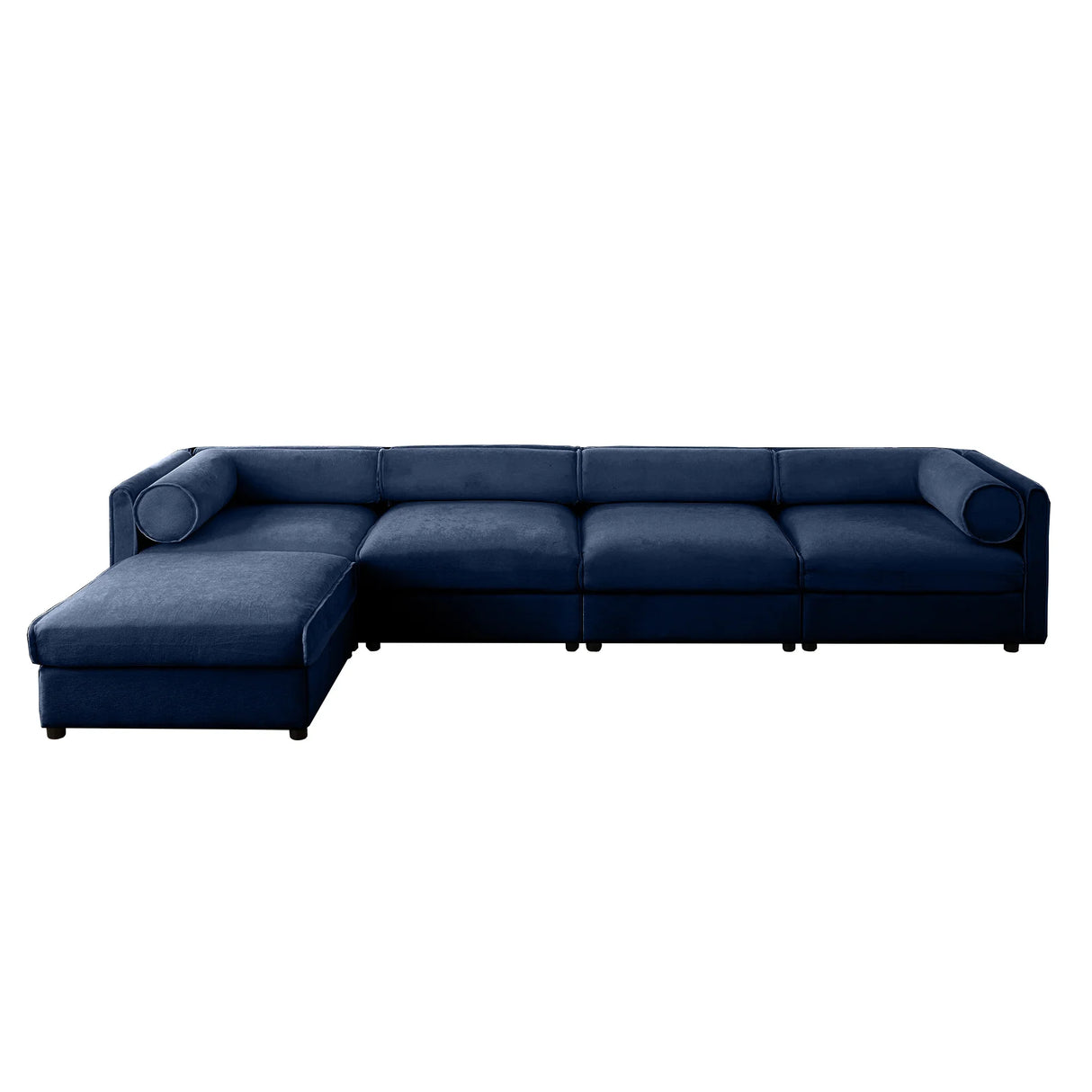 Sectional Sofa With Chaise And Hidden Storage Blue - Furniture Home Direct