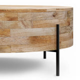 Rayburn - Drum Coffee Table - Natural - Furniture Home Direct