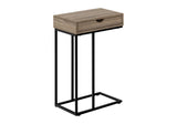 Accent Table, C - Shaped Contemporary & Modern Versatile Design - Furniture Home Direct