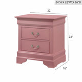 Louis Phillipe - Nightstand - Wood - Furniture Home Direct