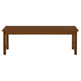 Modern Slat Top Solid Wood Patio Bench - Furniture Home Direct