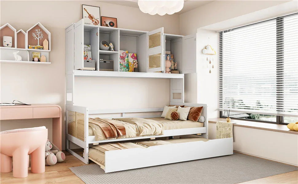 Daybed And All In One Cabinet And Shelf - Furniture Home Direct