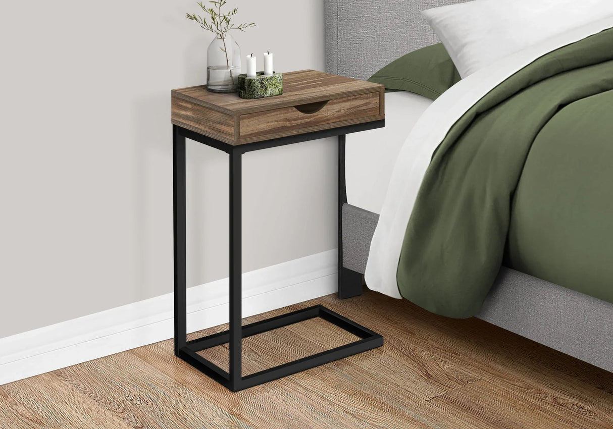 Accent Table, C - Shaped Contemporary Elegant Desig - Furniture Home Direct