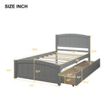 Platform Bed & Headboard, Footboard And Wood Slat Support - Furniture Home Direct