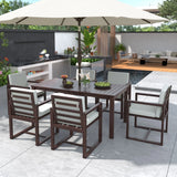 Patio Dining Set Outdoor Dining Table And Chair Set With And Removable Cushions For Patio - Furniture Home Direct