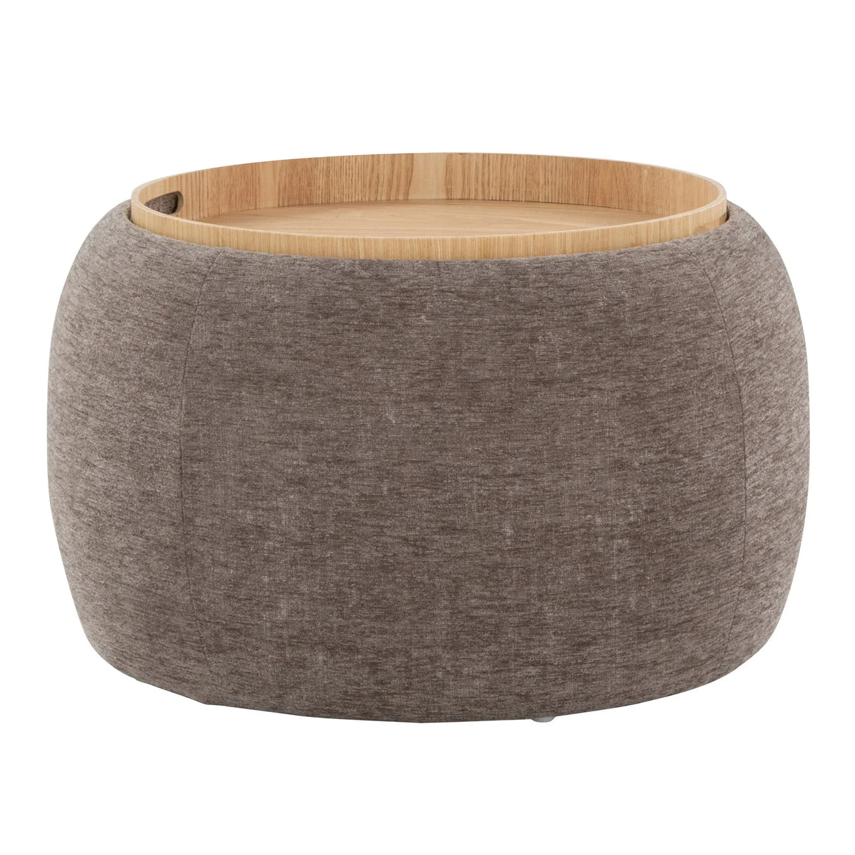 Tray - Pouf Contemporary Ottoman - Furniture Home Direct