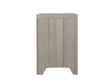 2 Drawer Nightstand - Light Gray - Furniture Home Direct