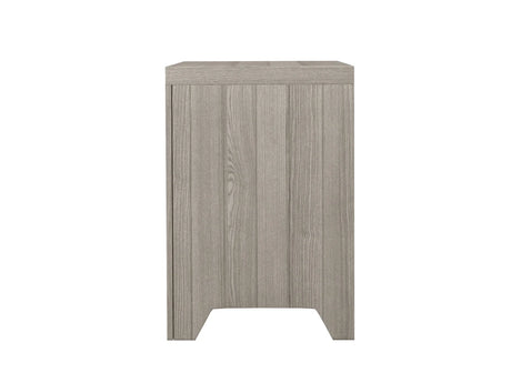 2 Drawer Nightstand - Light Gray - Furniture Home Direct