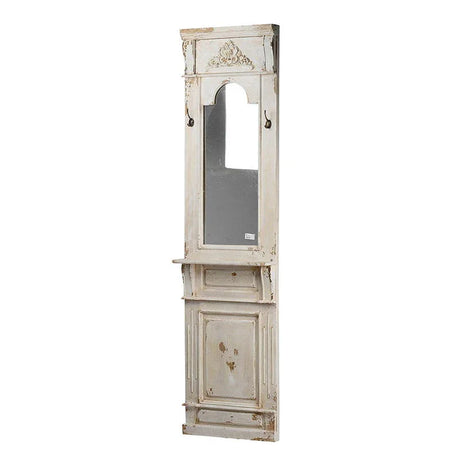 Classic Vintage Antique Wall Mirror, French Country Wall Decor - White - Furniture Home Direct