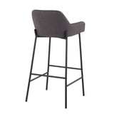 Daniella - Industrial Fixed Height Bar Stool (Set of 2) - Furniture Home Direct