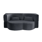Floor Convertible Sleeper Sofa Bed With 2 Pillows - Furniture Home Direct