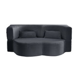 Floor Convertible Sleeper Sofa Bed With 2 Pillows - Furniture Home Direct