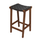 James - Mid-Century Modern Genuine Leather Counter Stool - Furniture Home Direct
