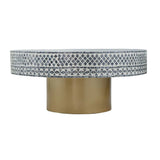 Unique Capiz Coffee Table & Pedestal Base - Furniture Home Direct